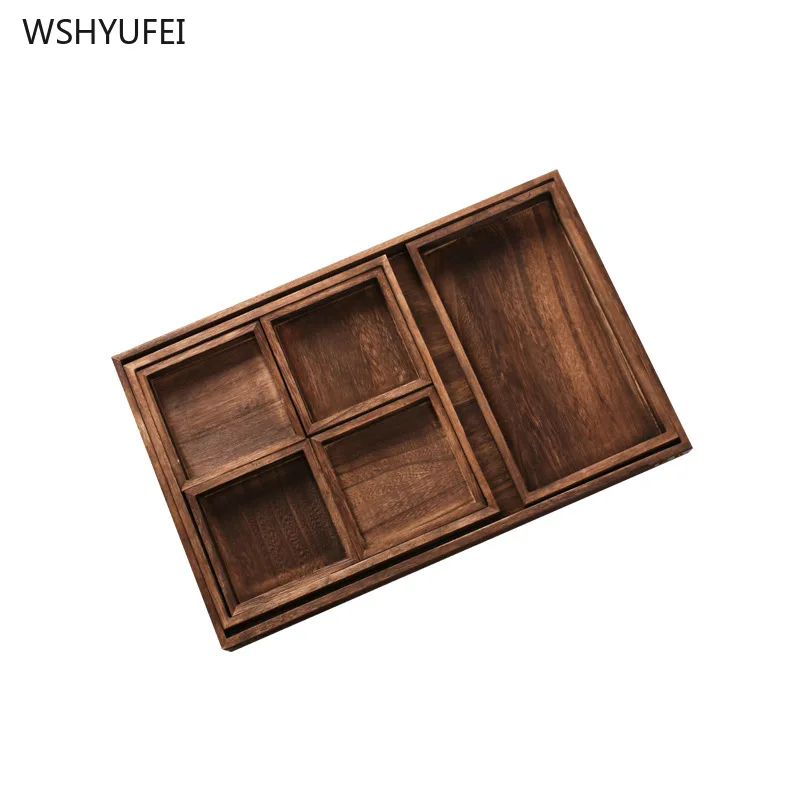 7Pcs Direct selling classic burnt paulownia tea tray creative rectangular hotel tea cup plate plate fruit nut snack snack plate
7Pcs Direct selling classic burnt paulownia tea tray creative rectangular hotel tea cup plate plate fruit nut snack snack plate
