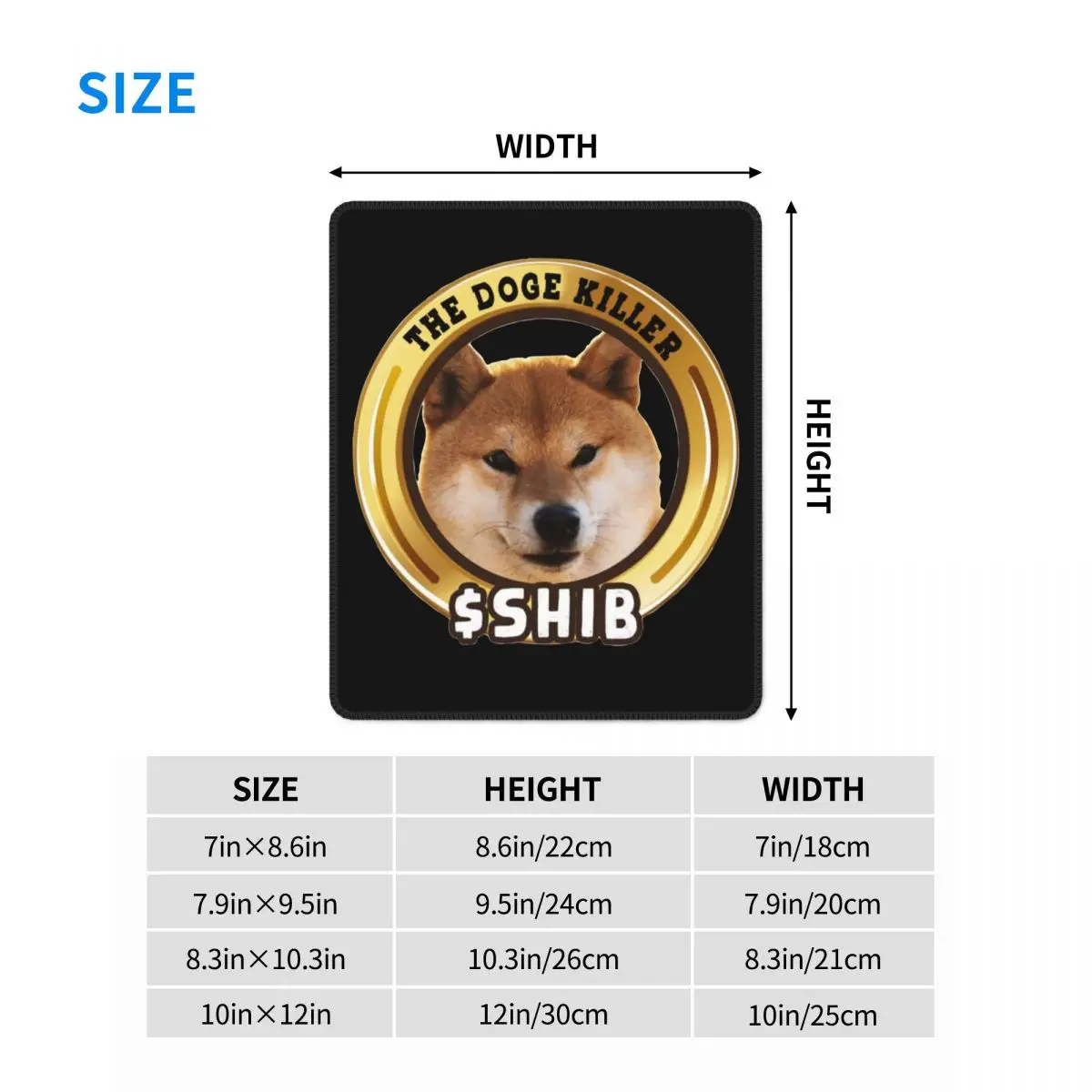 Shiba Inu Token To The Moon Mouse Pad SHIB Shibarmy Doge Crypto Coin Antislip Mouse Mats Rubber Gamer Computer Laptop Pad
Shiba Inu Token To The Moon Mouse Pad SHIB Shibarmy Doge Crypto Coin Antislip Mouse Mats Rubber Gamer Computer Laptop Pad