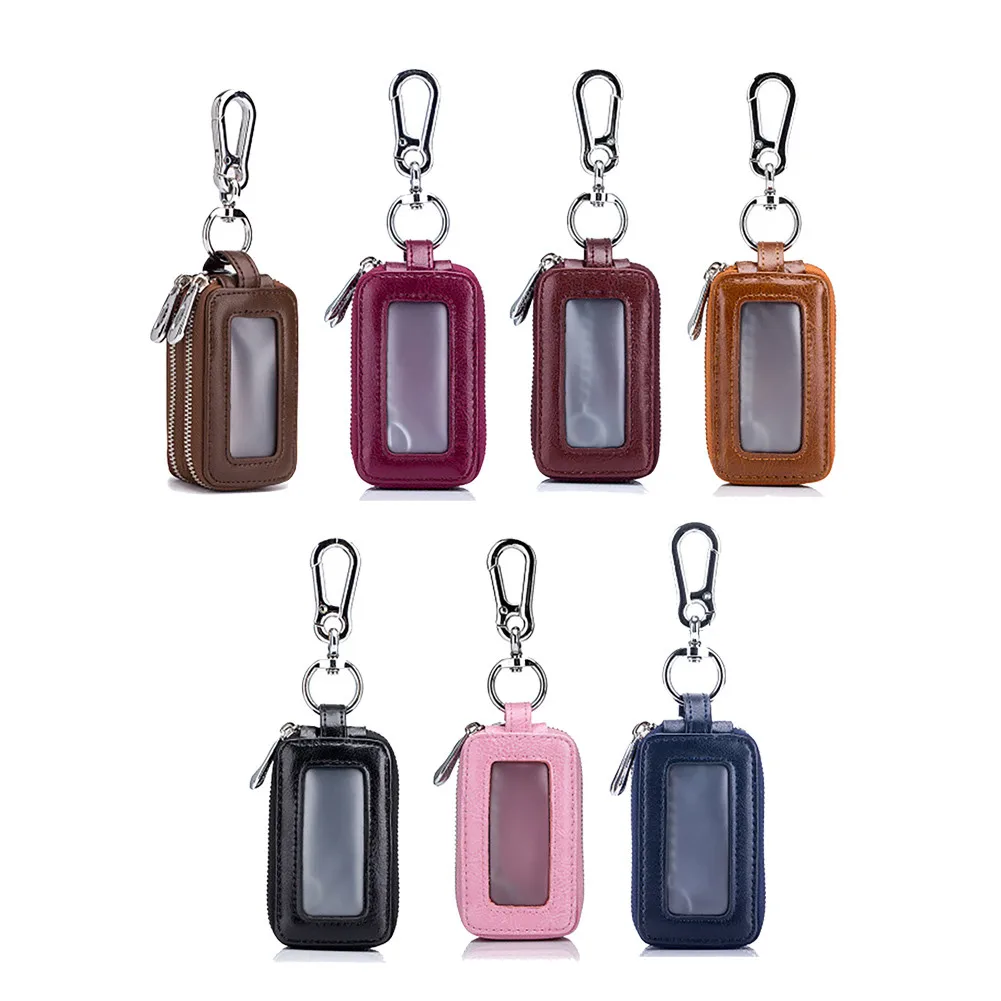 Auto Key Case Car Key Holder Cover Key Chain Bag Genuine Leather Remote Fob Zipper Case Car Accessories Interior
Auto Key Case Car Key Holder Cover Key Chain Bag Genuine Leather Remote Fob Zipper Case Car Accessories Interior