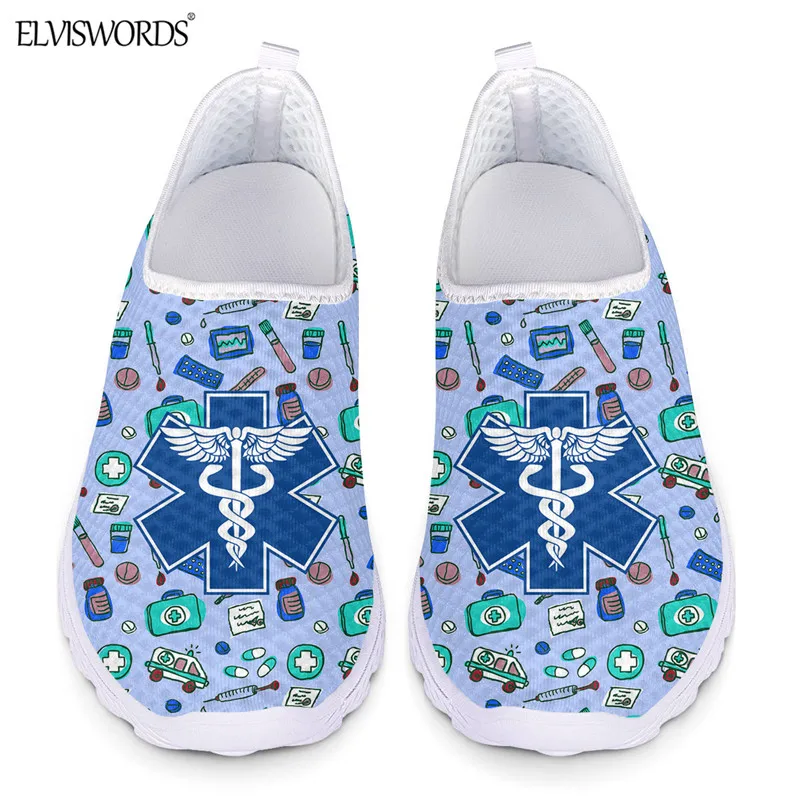 ELVISWORDS EMT Print Women's Nursing Flat Shoes For Paramedic Summer Casual Slip On Breatable Air Mesh Running Sneaker Mujer
ELVISWORDS EMT Print Women's Nursing Flat Shoes For Paramedic Summer Casual Slip On Breatable Air Mesh Running Sneaker Mujer
