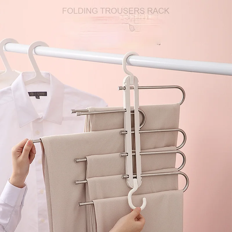 Trouser Storage Rack Adjustable Pants Tie Storage Shelf Closet Organizer Stainless Steel Clothes Hanger Household Saving Space
Trouser Storage Rack Adjustable Pants Tie Storage Shelf Closet Organizer Stainless Steel Clothes Hanger Household Saving Space