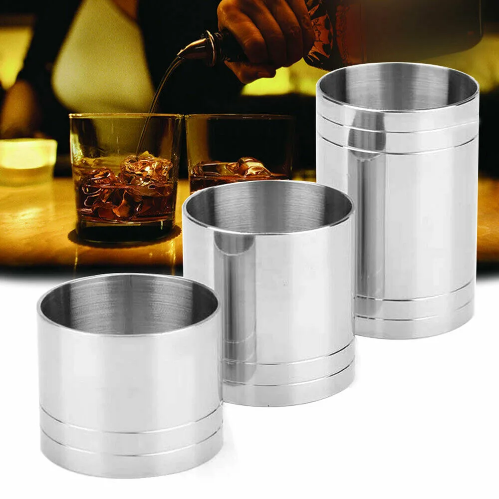 Stainless Steel Cylinder Shape Practical Thimble Measure Wine Jigger 25/35/50ML Professional Kitchen Bar Tool Supplies
Stainless Steel Cylinder Shape Practical Thimble Measure Wine Jigger 25/35/50ML Professional Kitchen Bar Tool Supplies