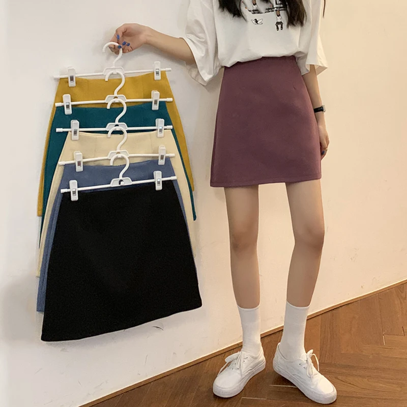 Women A Line Solid High Waist Mini Skirt with Under Shorts 2020 Summer For Ladies Mini Skirt
Women A Line Solid High Waist Mini Skirt with Under Shorts 2020 Summer For Ladies Mini Skirt