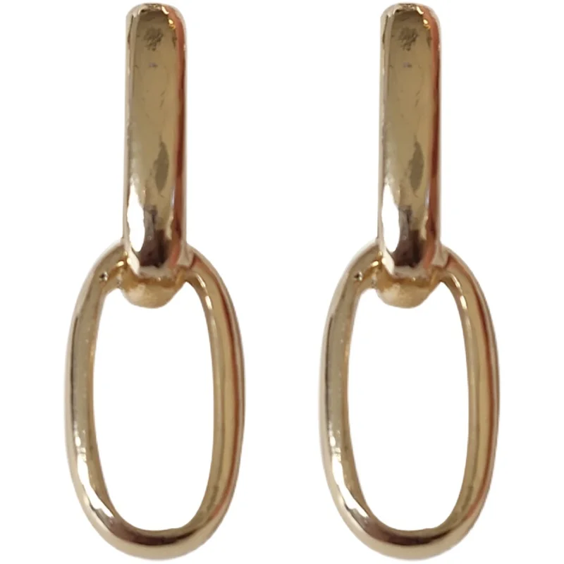 S925 needle Metal Earrings Hot Selling Simply Design Metallic Shiny Golden Plating Hanging Danlge Drop Earrings For Party Gift
S925 needle Metal Earrings Hot Selling Simply Design Metallic Shiny Golden Plating Hanging Danlge Drop Earrings For Party Gift