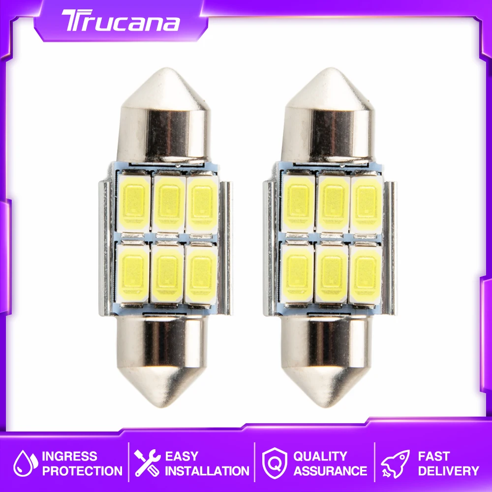 2 шт., светодиодсветодиодный лампы для салона автомобиля, 31 мм, C5W 
2 шт., светодиодсветодиодный лампы для салона автомобиля, 31 мм, C5W