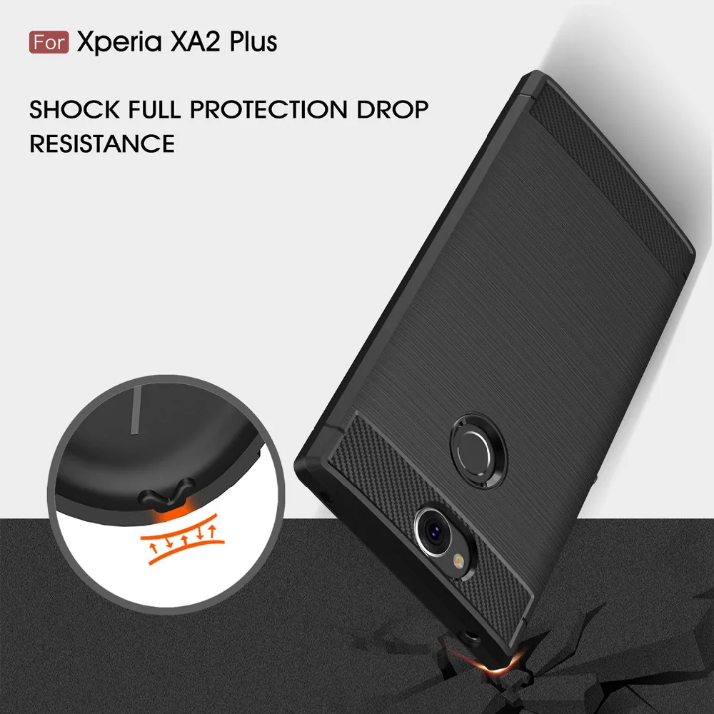 Case For SONY XA2 Plus H4413 H4493 H3413 Carbon Fiber Brushed TPU Phone Back Case Cover For Sony Xperia XA2Plus Shockproof Cover
Case For SONY XA2 Plus H4413 H4493 H3413 Carbon Fiber Brushed TPU Phone Back Case Cover For Sony Xperia XA2Plus Shockproof Cover