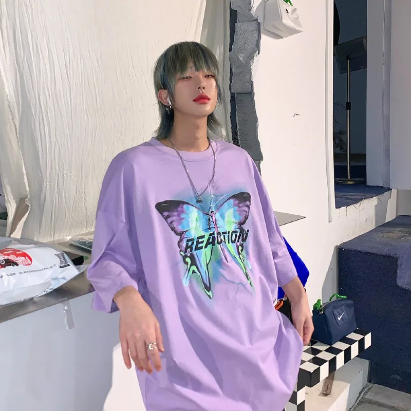 Streetwear T-shirt men tshirt punk top summer shirt men's tide brand trend butterfly print loose hip-hop couple tshirt
Streetwear T-shirt men tshirt punk top summer shirt men's tide brand trend butterfly print loose hip-hop couple tshirt