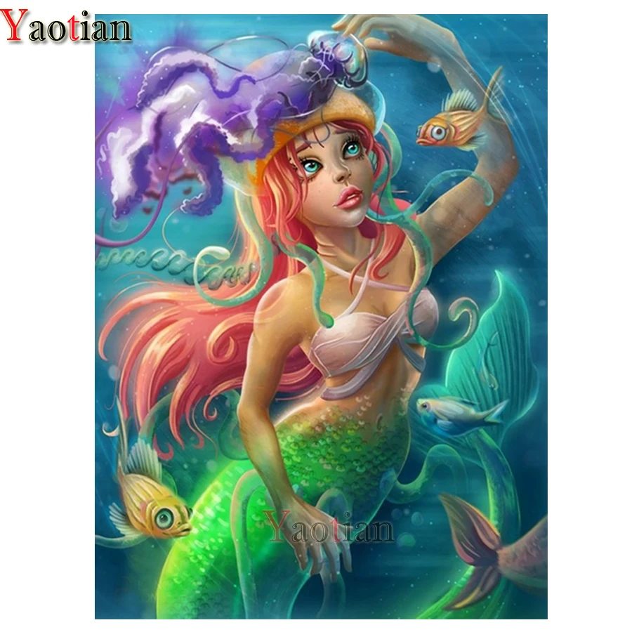 Cartoon mermaid girl and fish 5d diy diamond painting mosaic stitch cross full drill square diamond embroidery gift home decor
Cartoon mermaid girl and fish 5d diy diamond painting mosaic stitch cross full drill square diamond embroidery gift home decor