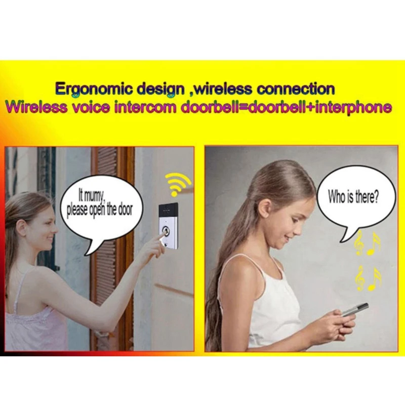 Smart Call Doorbell with Loud Voice, Clear Intercom 1 with 1 Wireless Voice Intercom Doorbell
Smart Call Doorbell with Loud Voice, Clear Intercom 1 with 1 Wireless Voice Intercom Doorbell