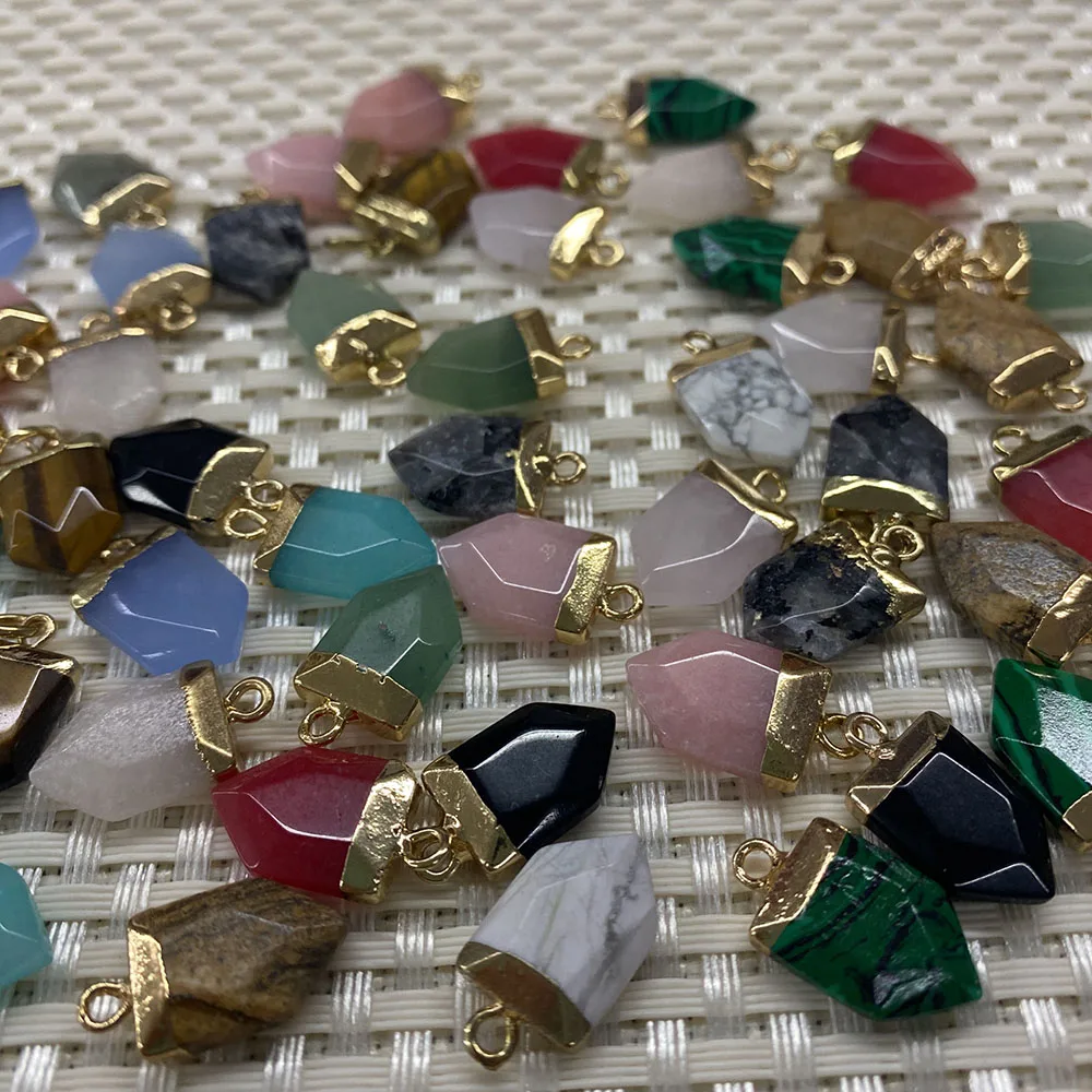 5pcs/pack of Natural Stone White Turquoise Purple Agate Exquisite Pendant Making DIY Jewelry Necklace and Bracelet Size 11x20mm
5pcs/pack of Natural Stone White Turquoise Purple Agate Exquisite Pendant Making DIY Jewelry Necklace and Bracelet Size 11x20mm