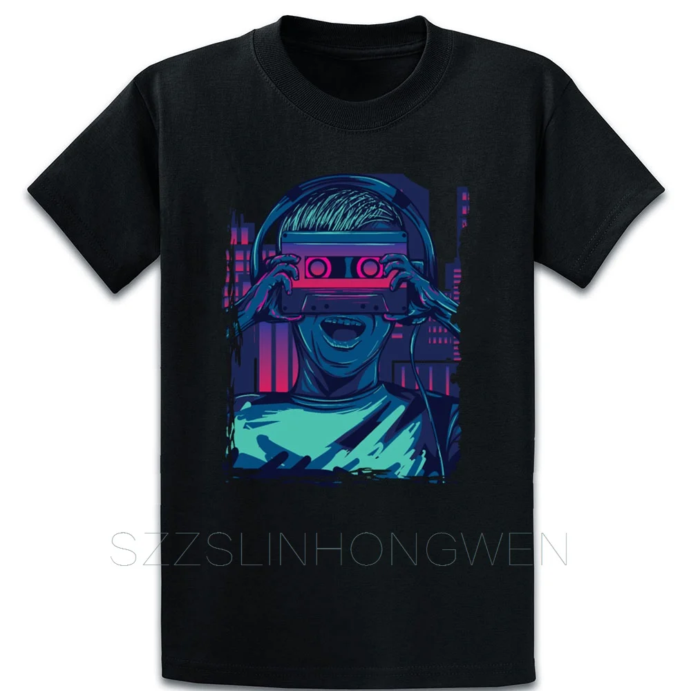 Удивительный кассету Ретро 80s Vaporwave футболка Графический короткий рукав с