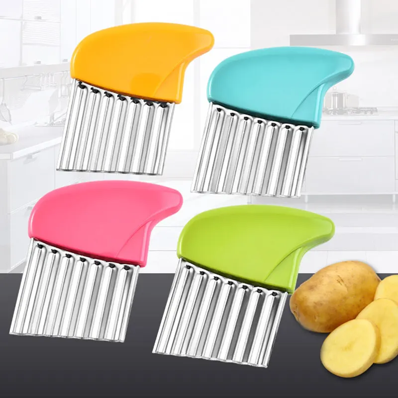 1PC Useful Stainless Steel Kitchen Knife Multi-function Corrugated Cutter Potato Knife Flower Cutting Fries Knife Fries Cutting
1PC Useful Stainless Steel Kitchen Knife Multi-function Corrugated Cutter Potato Knife Flower Cutting Fries Knife Fries Cutting