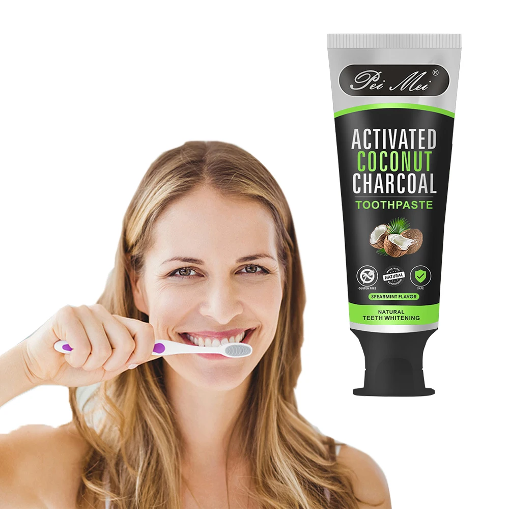 100g Активированный уголь кокосовый зубная паста для чистки зубов освежающий зуб