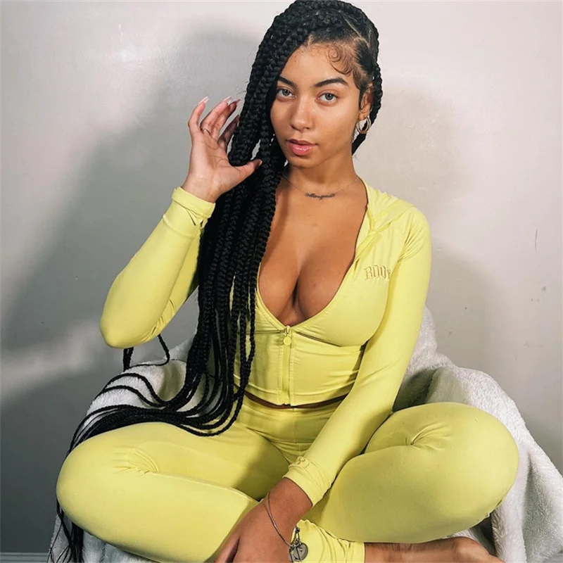Akaily Autumn Black Tracksuit 2 Two Piece Sets Womens Outfits 2021 Sweatsuits For Women Pink Zip Up Hoodies And Long Pants Sets
Akaily Autumn Black Tracksuit 2 Two Piece Sets Womens Outfits 2021 Sweatsuits For Women Pink Zip Up Hoodies And Long Pants Sets