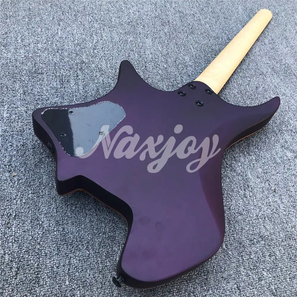 Grote Headless Electric Guitar,Satin Finish Violet Flame Maple top, 24Frets Solid Wood Electric Guitarra,In Stock
Grote Headless Electric Guitar,Satin Finish Violet Flame Maple top, 24Frets Solid Wood Electric Guitarra,In Stock