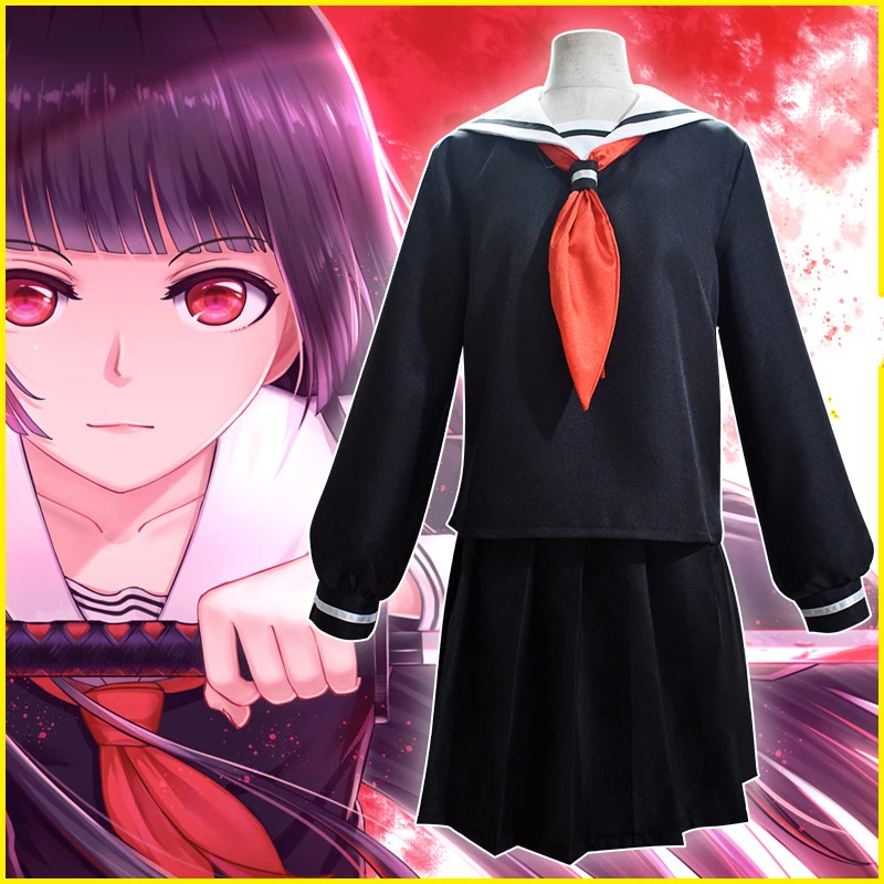 2021 Enma Ai Cosplay Costume Anime Jigoku Shojo Hell Girl Uniform Dress Up Halloween Costume for Women Girls 
2021 Enma Ai Cosplay Costume Anime Jigoku Shojo Hell Girl Uniform Dress Up Halloween Costume for Women Girls