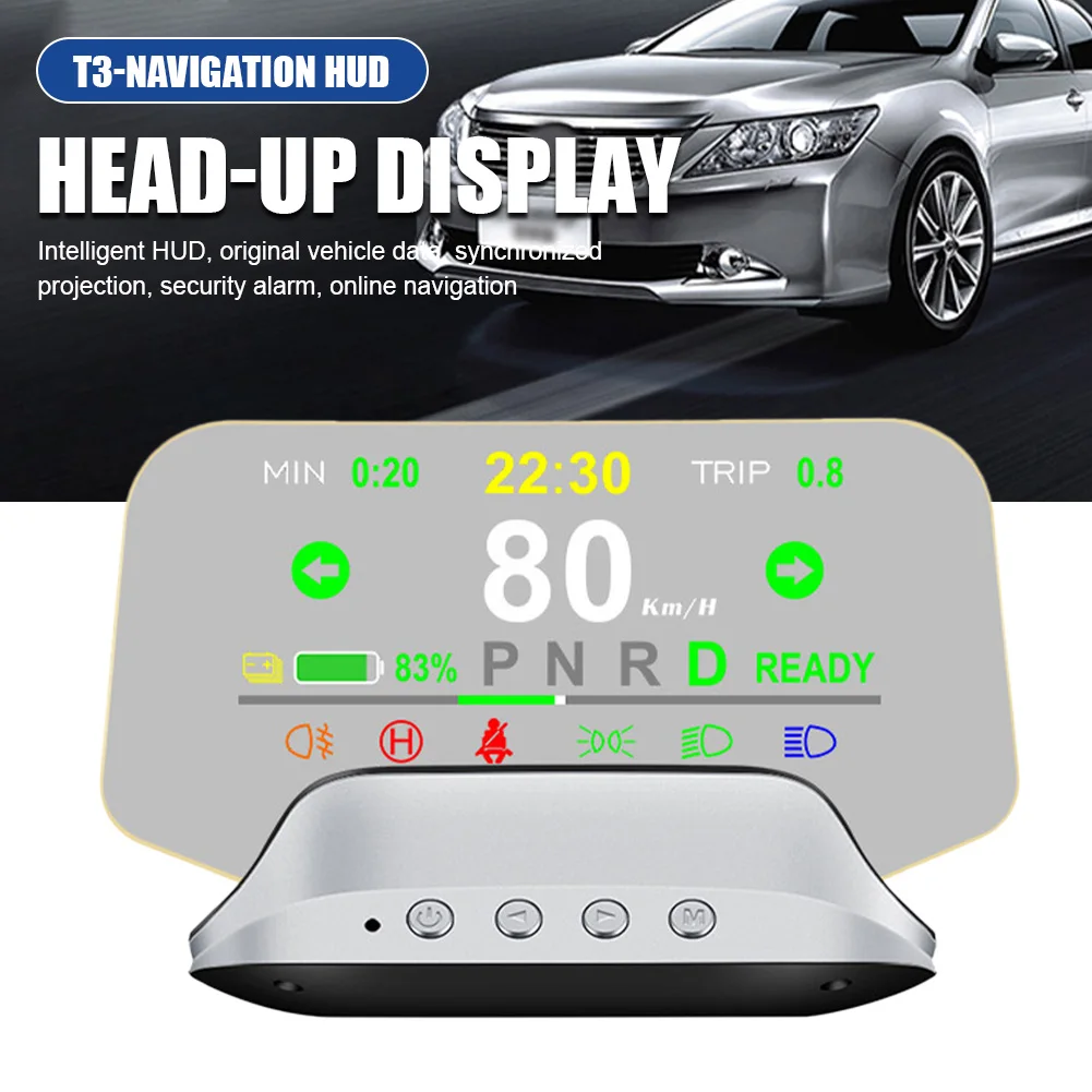 HUD Car Head Up Display OBD2 Speed Battery Navigation Gear Time Display Projector Lighting Signal for Tesla Model 3 Model Y
HUD Car Head Up Display OBD2 Speed Battery Navigation Gear Time Display Projector Lighting Signal for Tesla Model 3 Model Y