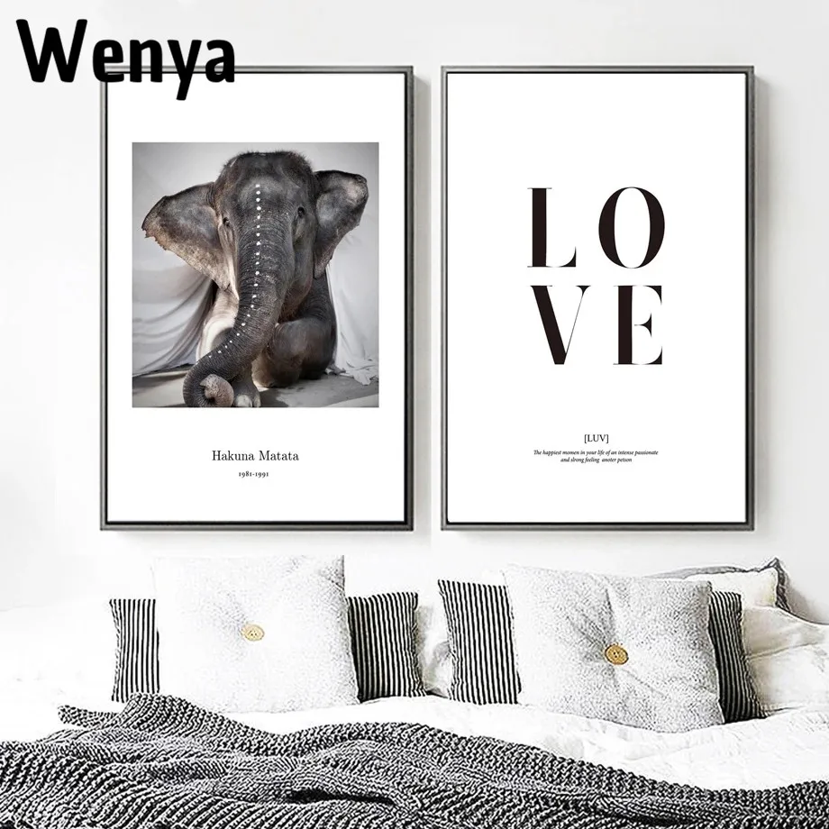 Baby Elephant Love Quotes Wall Art Canvas Painting Posters And Prints Nordic Poster Animal Wall Pictures For Living Room Decor
Baby Elephant Love Quotes Wall Art Canvas Painting Posters And Prints Nordic Poster Animal Wall Pictures For Living Room Decor