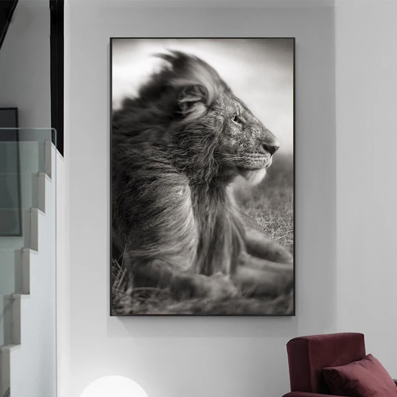 Black And White Animals Art Posters And Prints African Wild Lions Canvas Paintings on the Wall Art Pictures Home Decoration
Black And White Animals Art Posters And Prints African Wild Lions Canvas Paintings on the Wall Art Pictures Home Decoration