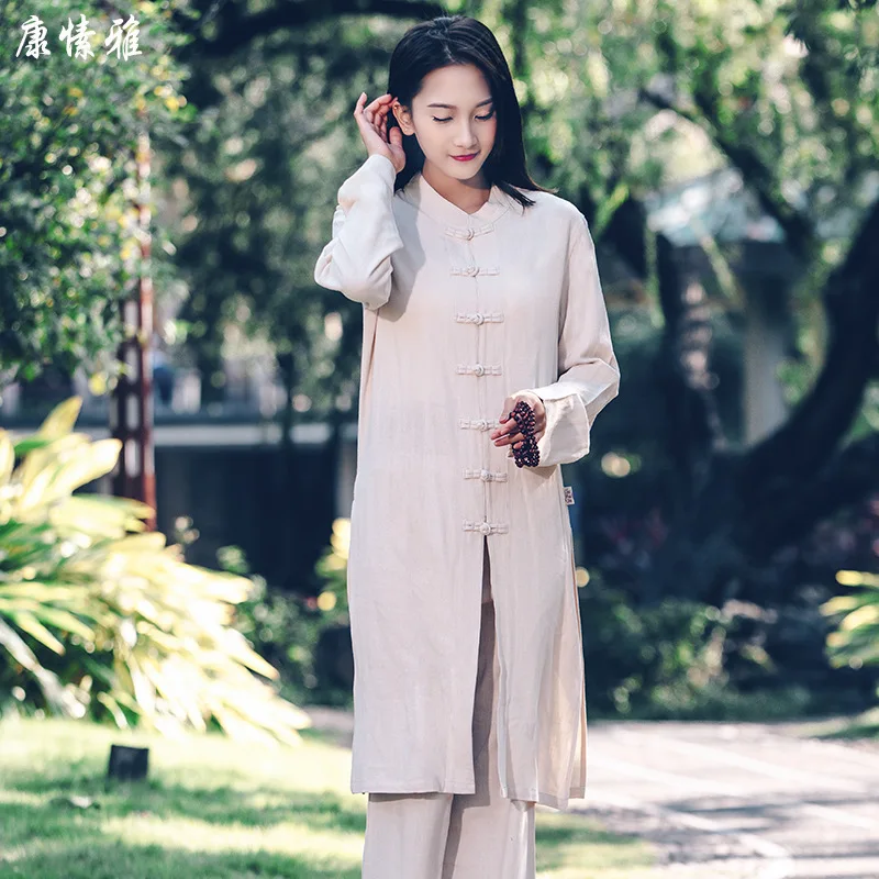 Women Tai Chi Kungfu Meditation Uniforms cotton Linen Loose Sweatshirt+pant Jogger Outfit Workout Casual Yoga Set Sportswear
Women Tai Chi Kungfu Meditation Uniforms cotton Linen Loose Sweatshirt+pant Jogger Outfit Workout Casual Yoga Set Sportswear