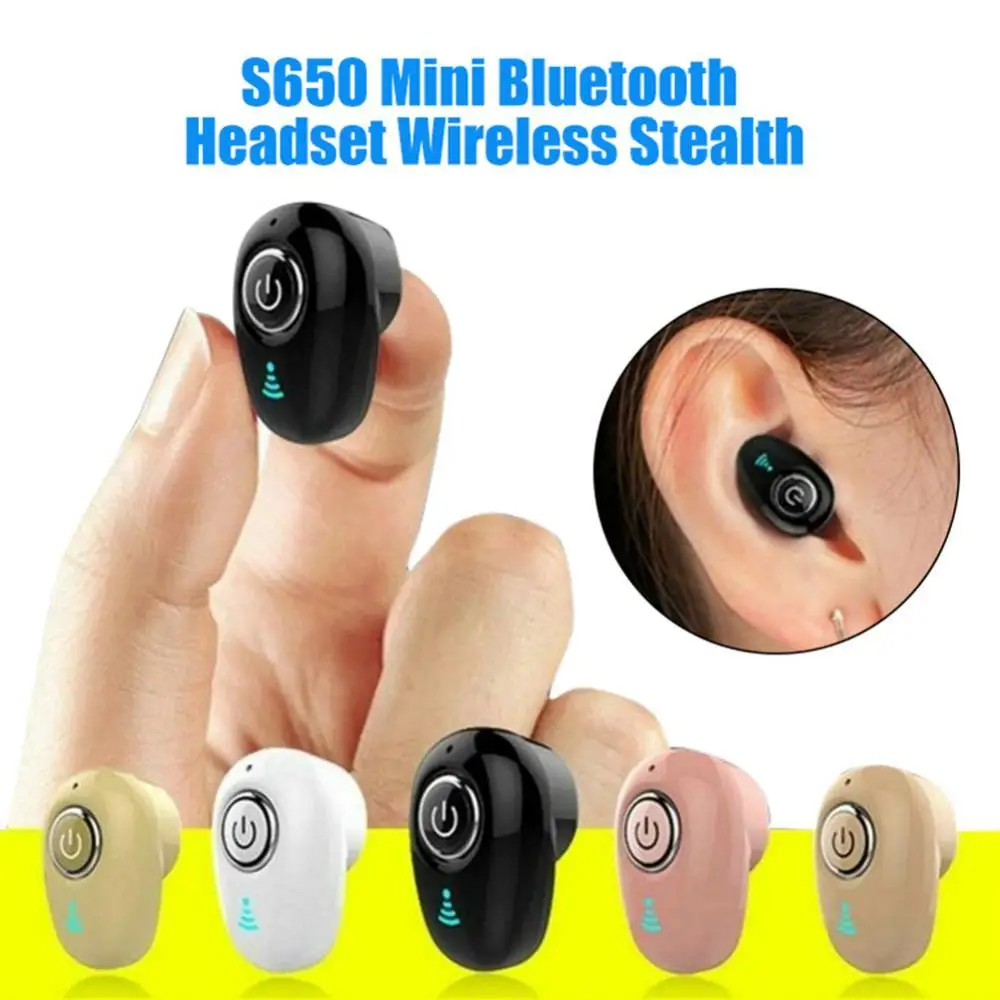 

S650 Portable Mini Wireless Stereo Bluetooth 4.1 Sports Earphone In-Ear Earbud Hands-Free With Mic For IPhone Xiaomi Android