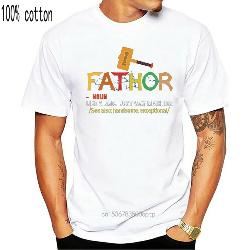 

Funny Dad Definition Thor T-Shirt For Daddy Best Gift Fathor Tee Fathers Day Men Retro Tee Shirt