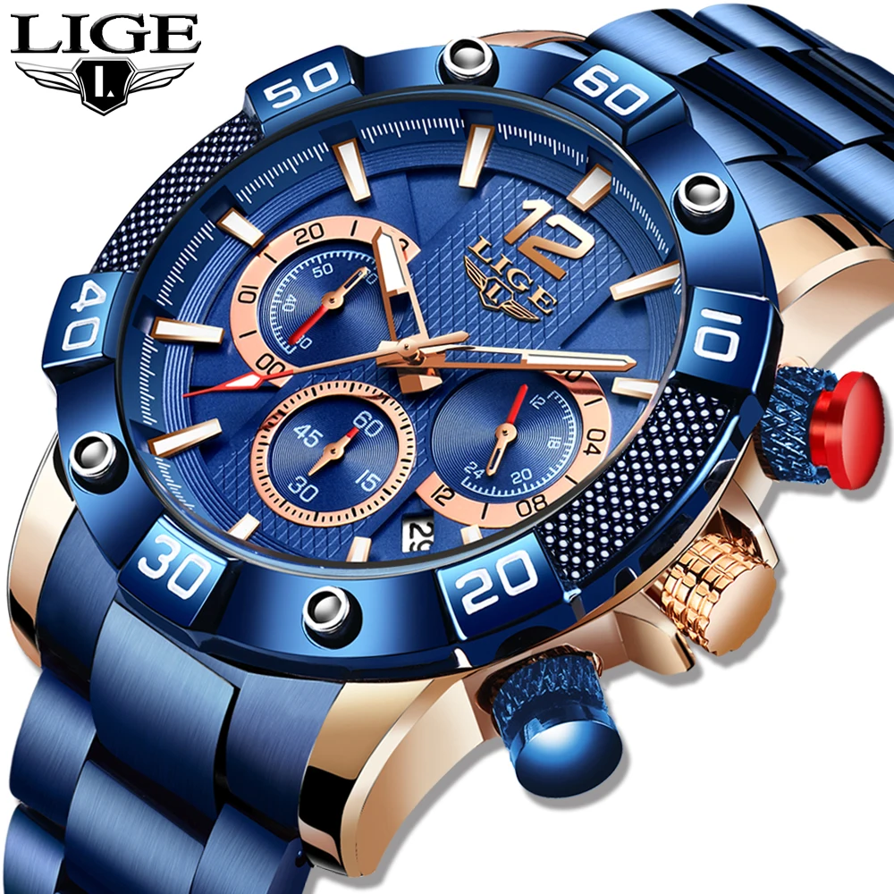 2020 LIGE New Fashion Mens Watches Sport Full Steel Watch Male Military Waterproof Watch Men Quartz Date Clock Relogio Masculino
2020 LIGE New Fashion Mens Watches Sport Full Steel Watch Male Military Waterproof Watch Men Quartz Date Clock Relogio Masculino