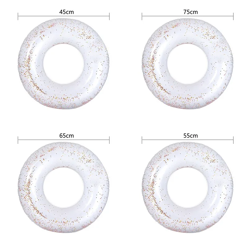 Newly Transparent Inflatable Swim Tube Glitter Raft Round Swim Ring for Summer Pool
Newly Transparent Inflatable Swim Tube Glitter Raft Round Swim Ring for Summer Pool
