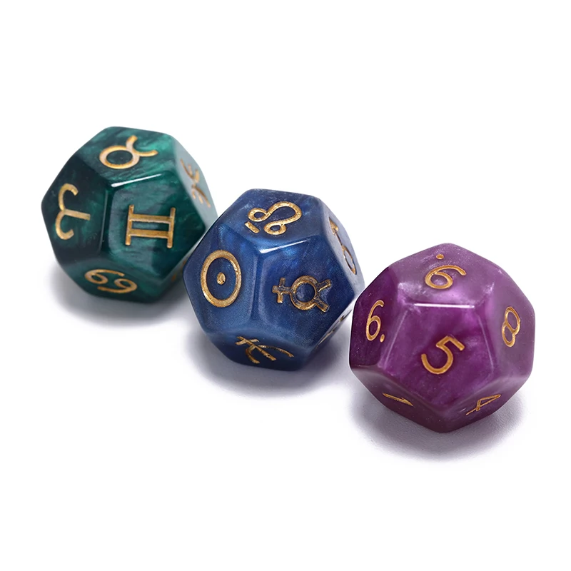 20mm 3Pcs Astrological Dice Set Multi-Faceted Resin Dice For Constellation Games Entertainment
20mm 3Pcs Astrological Dice Set Multi-Faceted Resin Dice For Constellation Games Entertainment