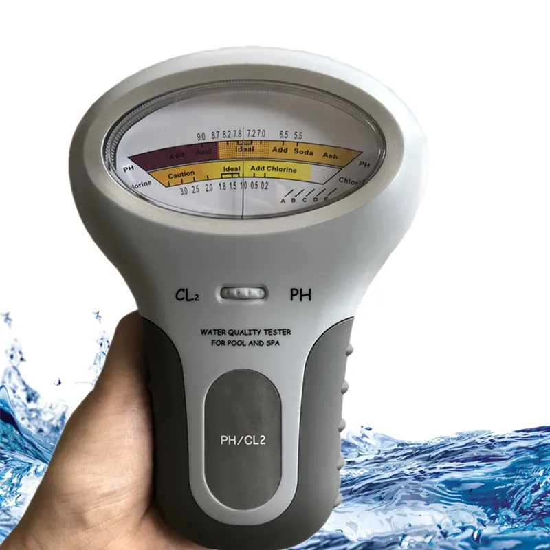 

2 in 1 PH Chlorine Meter Tester PC-101 PH Tester Chlorine Water Quality Testing Device CL2 Measuring For Pool Aquarium