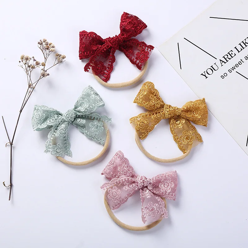 2pcs Embroidered lace bowknot hairpins girls Sweet Nylon Hair Bow headband Kids Hair Accessories Boutique handmade hair clips
2pcs Embroidered lace bowknot hairpins girls Sweet Nylon Hair Bow headband Kids Hair Accessories Boutique handmade hair clips
