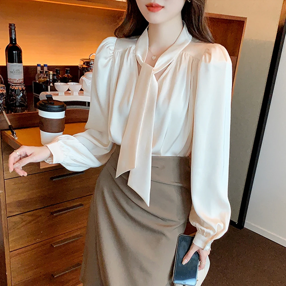 French Style Two Way Wear Chiffon Shirts Women Spring Autumn Elegant Korean Tops Shirts Female Loose Straight Casual Blouses
French Style Two Way Wear Chiffon Shirts Women Spring Autumn Elegant Korean Tops Shirts Female Loose Straight Casual Blouses