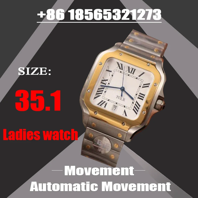 Replica Ladies' watches 35.1mm Automatic Movement Top Brand Women Watch New Fashion Casual Gold Silver
Replica Ladies' watches 35.1mm Automatic Movement Top Brand Women Watch New Fashion Casual Gold Silver