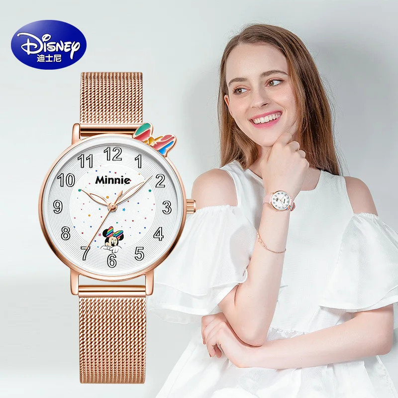Disney Girl Quarz Casual Wrist Watches Micky Mouse White Rose Gold PU New Waterproof Cute Kids Women Student Gift Clock
Disney Girl Quarz Casual Wrist Watches Micky Mouse White Rose Gold PU New Waterproof Cute Kids Women Student Gift Clock