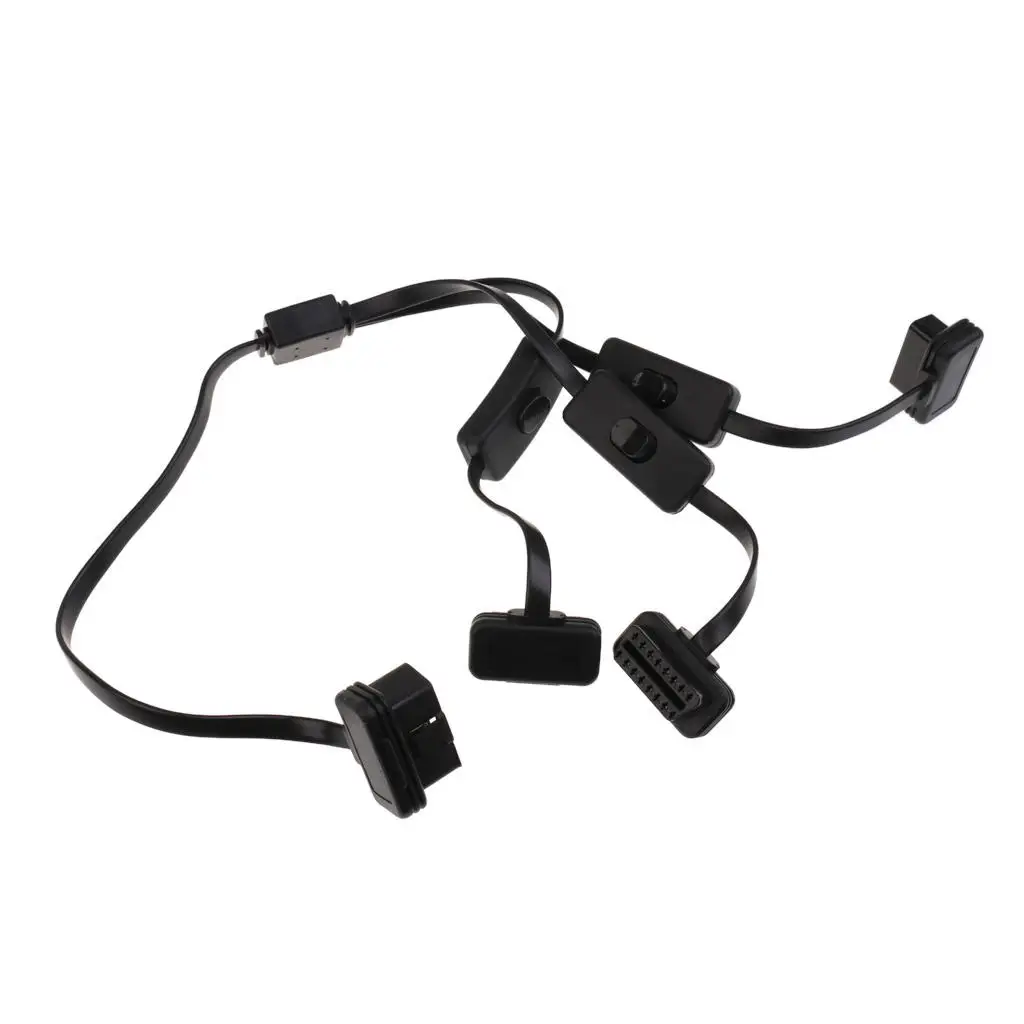 OBD 2 Splitter Extension Cable Male to Female Cord With Power Switch Car Diagnostic Connector High Performance
OBD 2 Splitter Extension Cable Male to Female Cord With Power Switch Car Diagnostic Connector High Performance