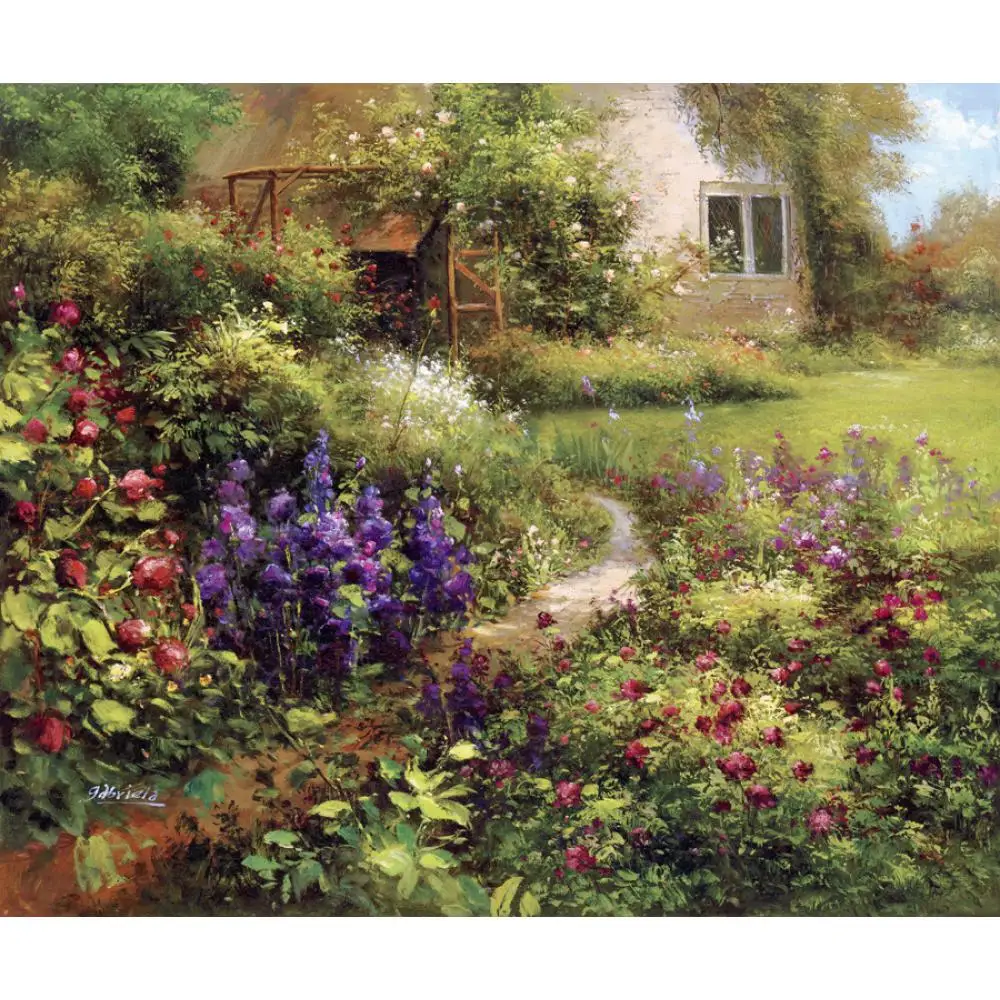 Impressionism Landscapes paintings The Secret Garden hand painted canvas art home decor
Impressionism Landscapes paintings The Secret Garden hand painted canvas art home decor
