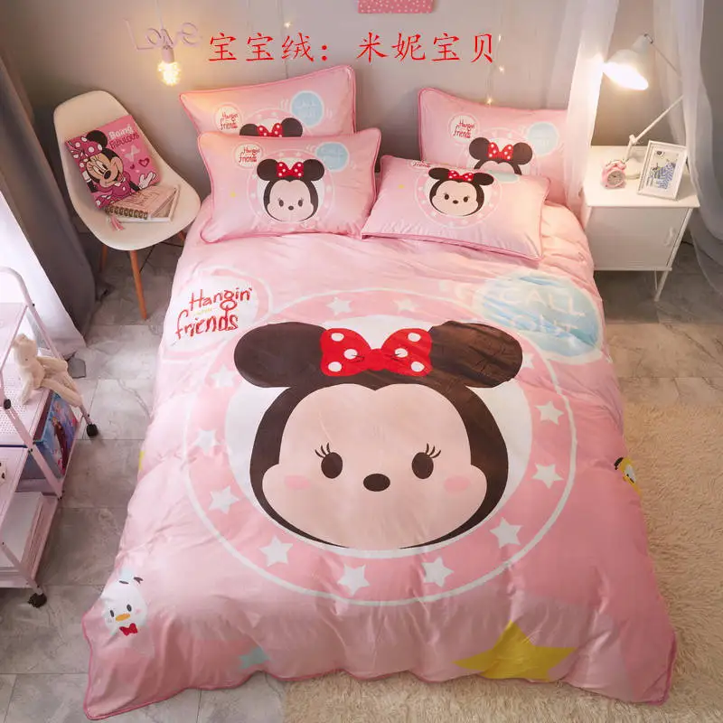 Pink Disney tsum tsum bedding set twin size quilt duvet cover set for girls bed queen size coverlet single comforters
Pink Disney tsum tsum bedding set twin size quilt duvet cover set for girls bed queen size coverlet single comforters