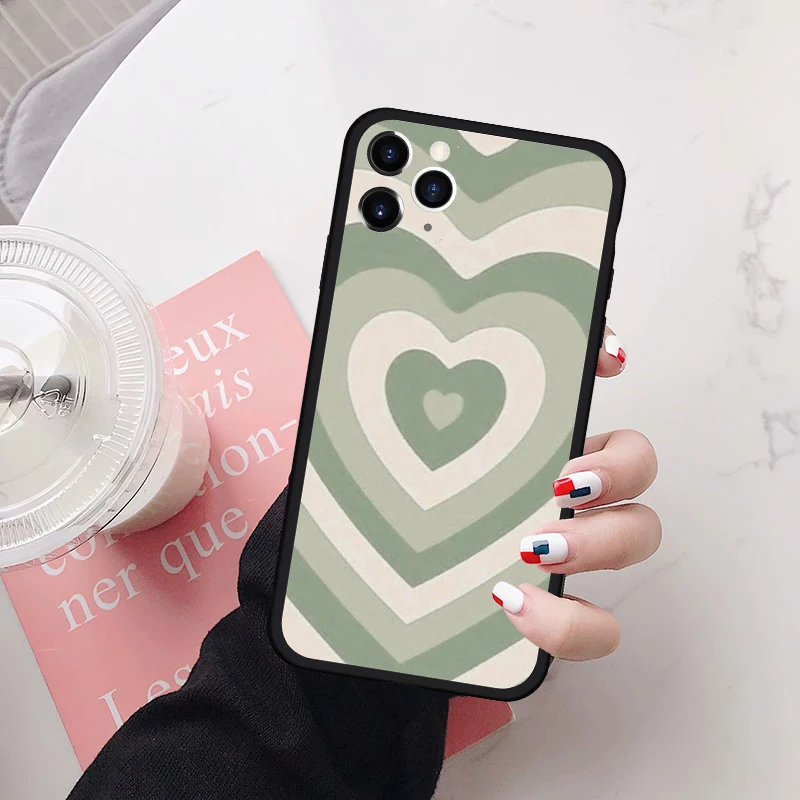 ZUIDID Sage Green Latte Heart Phone Case For iPhone 11 12 Pro Max 6S 7 8Plus SE2020 X XS XR Cute Hard Silicone Cover Matte Coque
ZUIDID Sage Green Latte Heart Phone Case For iPhone 11 12 Pro Max 6S 7 8Plus SE2020 X XS XR Cute Hard Silicone Cover Matte Coque