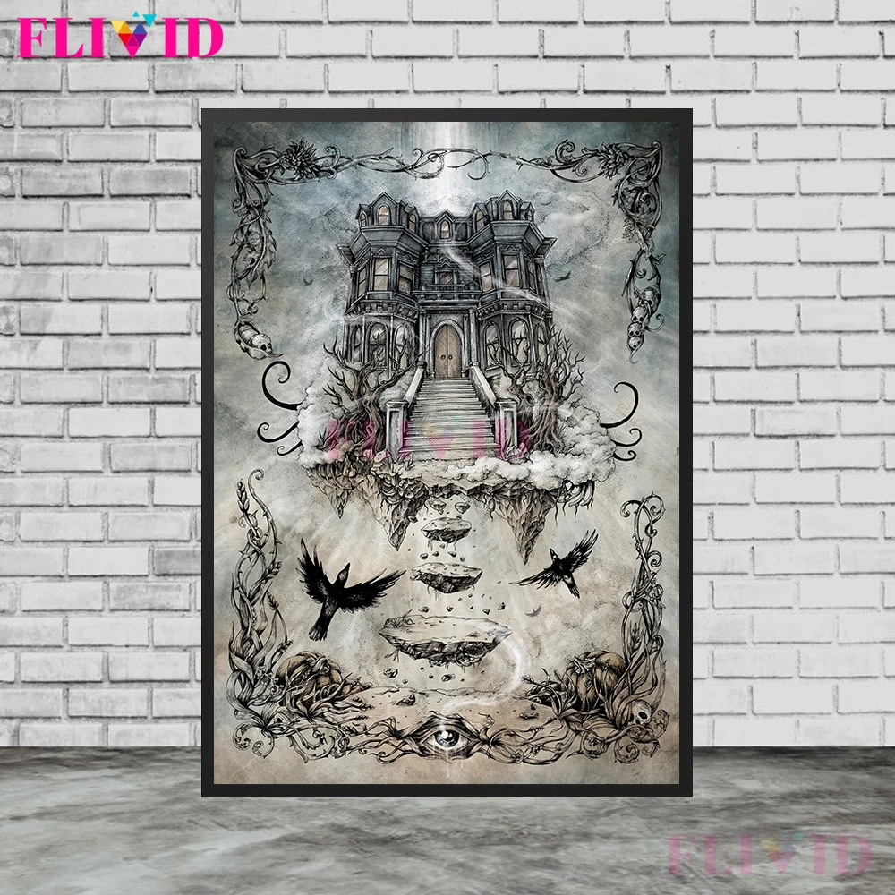 

Art Of Demons Posters And Prints Witch Wall Art Canvas Painting Witchcraft Mantra Devil Decor Picture For Living Room Unframed