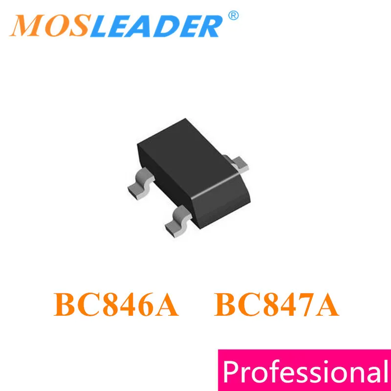 

Mosleader 3000PCS SOT23 BC846A 1A BC847A 1E BC846 BC847 BC857 NPN PNP Made in China High quality