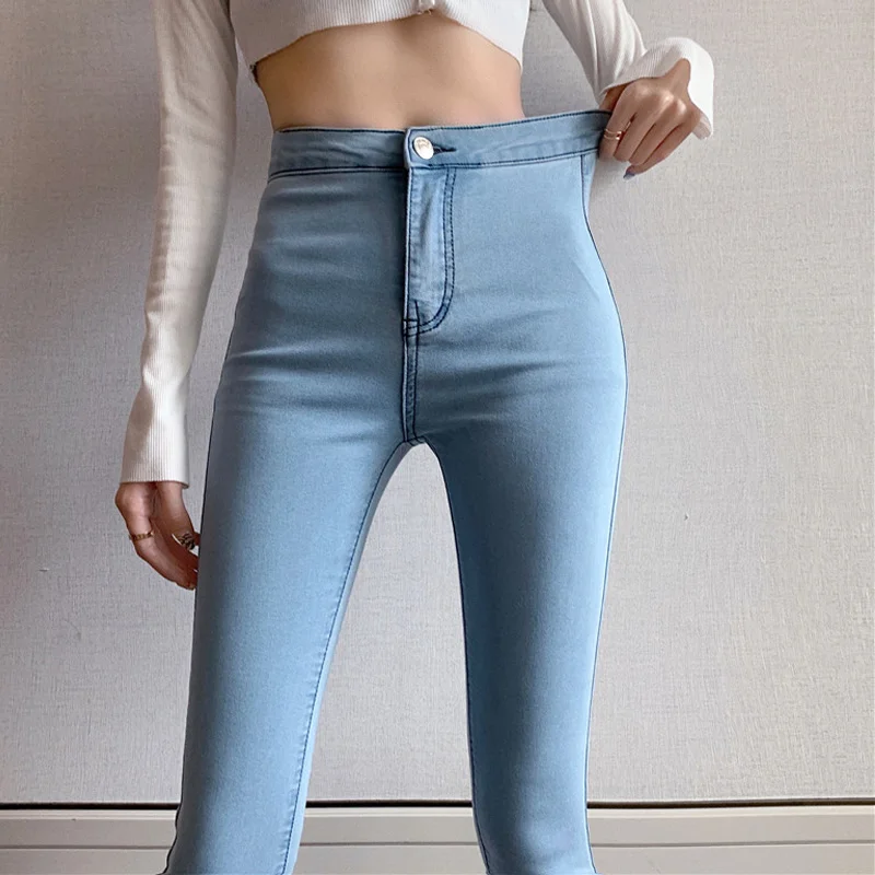 Spring/summer Sexy Hip Lifting High Waist Elastic Slim Fit Slim Fit Washed Denim Pencil Pants Skinny Rac
Spring/summer Sexy Hip Lifting High Waist Elastic Slim Fit Slim Fit Washed Denim Pencil Pants Skinny Rac