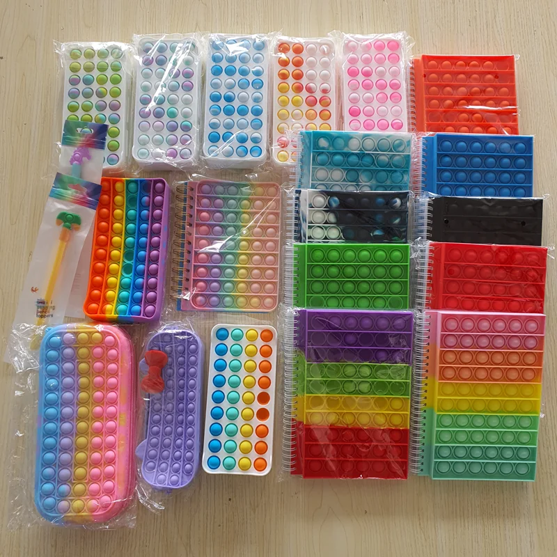 Pop Its Notebooks - 50 Page Lined Kids Fidget Toy Child Writing Book Stationery Box Sensory Notebook School Educational Supplies
Pop Its Notebooks - 50 Page Lined Kids Fidget Toy Child Writing Book Stationery Box Sensory Notebook School Educational Supplies