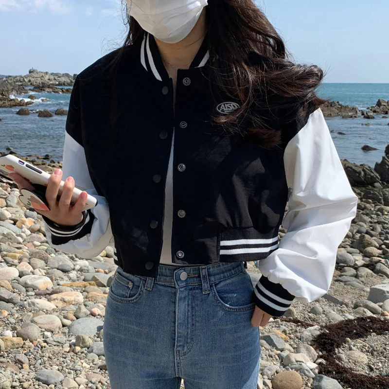 Fall Jacket Striped Women Fashion Loose Long Sleeve Single-breasted Jacket Girl Short Top Female Cropped Jacket Y2k Jackets
Fall Jacket Striped Women Fashion Loose Long Sleeve Single-breasted Jacket Girl Short Top Female Cropped Jacket Y2k Jackets
