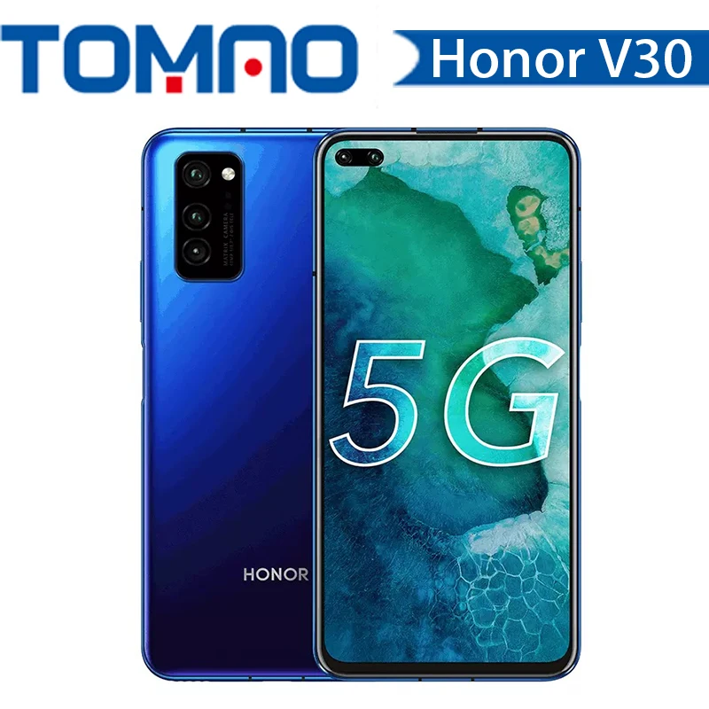 Оригинальный Смартфон Honor V30 Восьмиядерный процессор Kirin990 6 ГБ 8 128 тройная камера