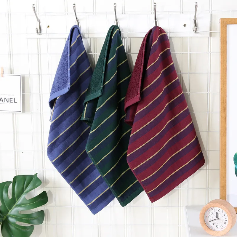 34x76cm 100% Cotton Double-Sided Gauze Terry Color Striped Bathroom Men's Hand Towel
34x76cm 100% Cotton Double-Sided Gauze Terry Color Striped Bathroom Men's Hand Towel