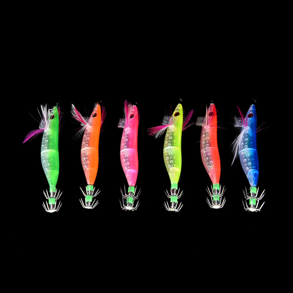 1Pc 10cm Luminous Shrimp Fishing Lure Squid Night Fishing Squid Jigs Bass Bait Fish Tackle Equipment Accessories Random Color 
1Pc 10cm Luminous Shrimp Fishing Lure Squid Night Fishing Squid Jigs Bass Bait Fish Tackle Equipment Accessories Random Color
