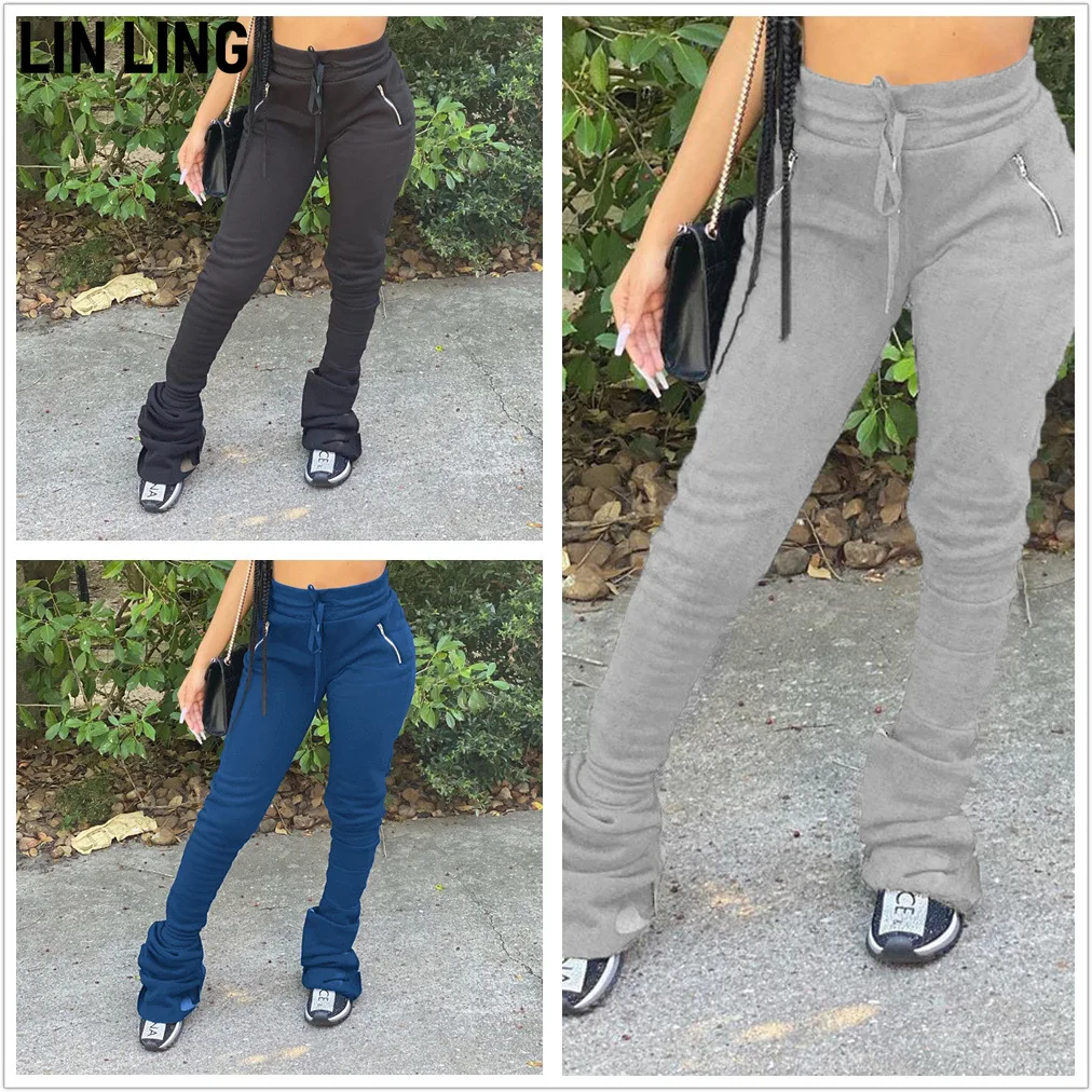 LINLING Thickened Sweater Fabric Sports Casual Drawstring Zipper Pocket Straight Tube Single Piece Stacked Pants
LINLING Thickened Sweater Fabric Sports Casual Drawstring Zipper Pocket Straight Tube Single Piece Stacked Pants