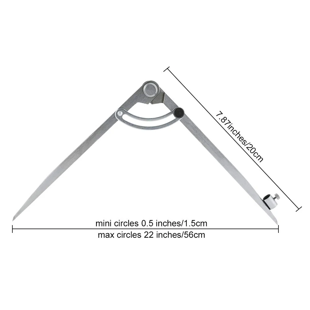 Woodworking Compass Drawing Carpenter Compass 200MM Circular Marking Tool Design Layout Tool For Geometry Drawing Drafting
Woodworking Compass Drawing Carpenter Compass 200MM Circular Marking Tool Design Layout Tool For Geometry Drawing Drafting