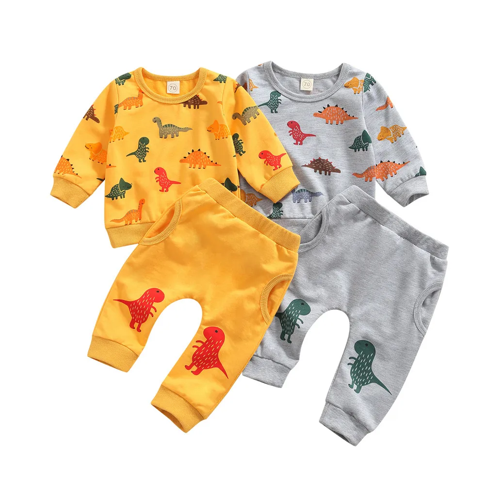 Baby Boy Dinosaur Printed Clothes Sets Sweatshirt Top Sweatpants Pants 0-24M Infant Toddler Spring Fall Casual Cotton Outfits
Baby Boy Dinosaur Printed Clothes Sets Sweatshirt Top Sweatpants Pants 0-24M Infant Toddler Spring Fall Casual Cotton Outfits