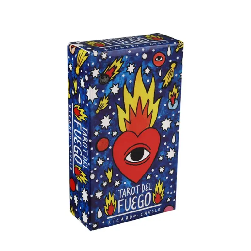 78pcs Tarot Del Fuego Cards Spanish Board Game Oracle Deck Electronic Guide Book Family Party Tarot Playing Cards
78pcs Tarot Del Fuego Cards Spanish Board Game Oracle Deck Electronic Guide Book Family Party Tarot Playing Cards